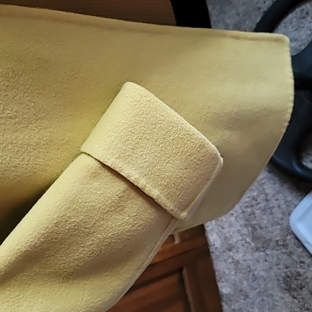 Jones NY jacket and sweater chartreuse wool quiet luxury coquette preppy - Picture 6 of 11